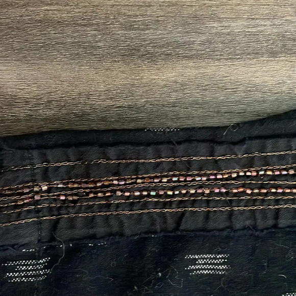 ANTHROPOLOGIE Ikat High Rise Beaded Beach Pants - Large - Picture 8 of 13